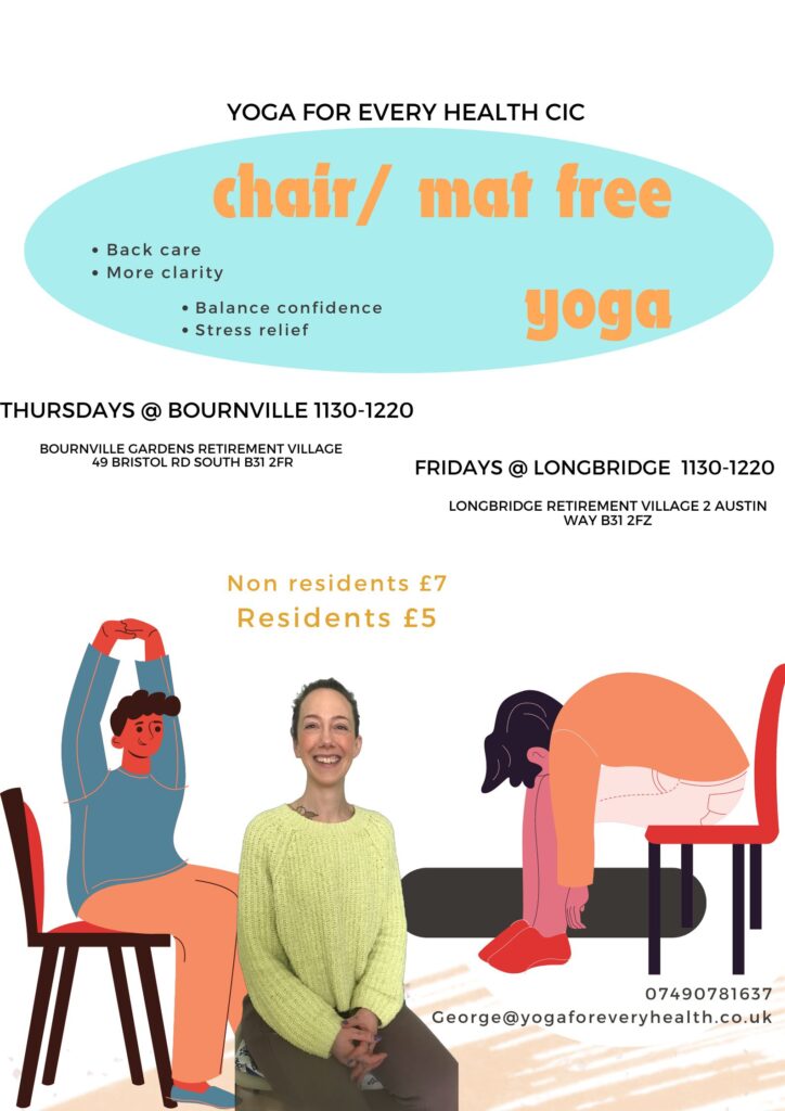 Seated yoga class south Birmingham 